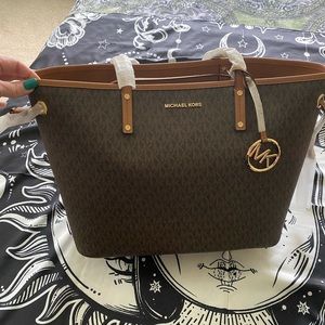 Michael Kors large drawstring reversible tote